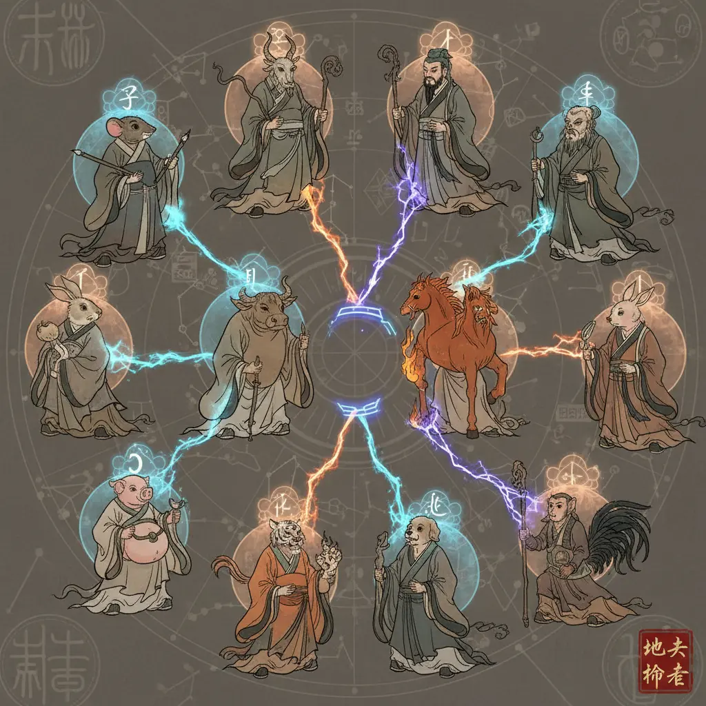 十二地支 - 地支相害