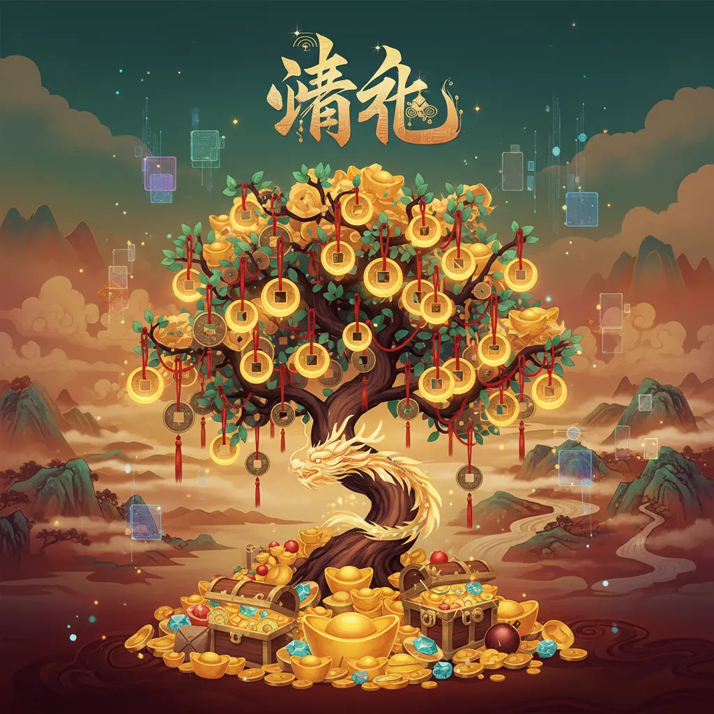 旺財 - 銅錢樹