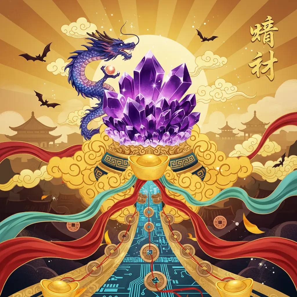 旺財 - 紫晶簇
